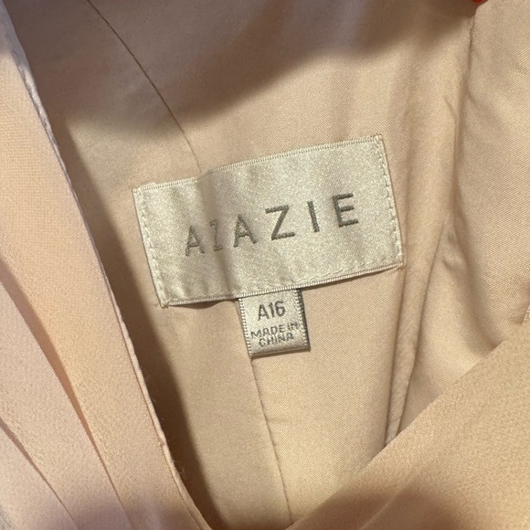 Azazie Bridesmaids Dress Yetta style blushing pink color maternity size A16 - Picture 3 of 3